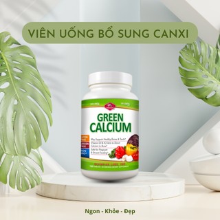 Canxi hữu cơ Green Calcium Nhập khẩu từ Olympian Labs Mỹ Lọ 100 viên có Vitamin D3, K2 cho mẹ bầu, sau sinh