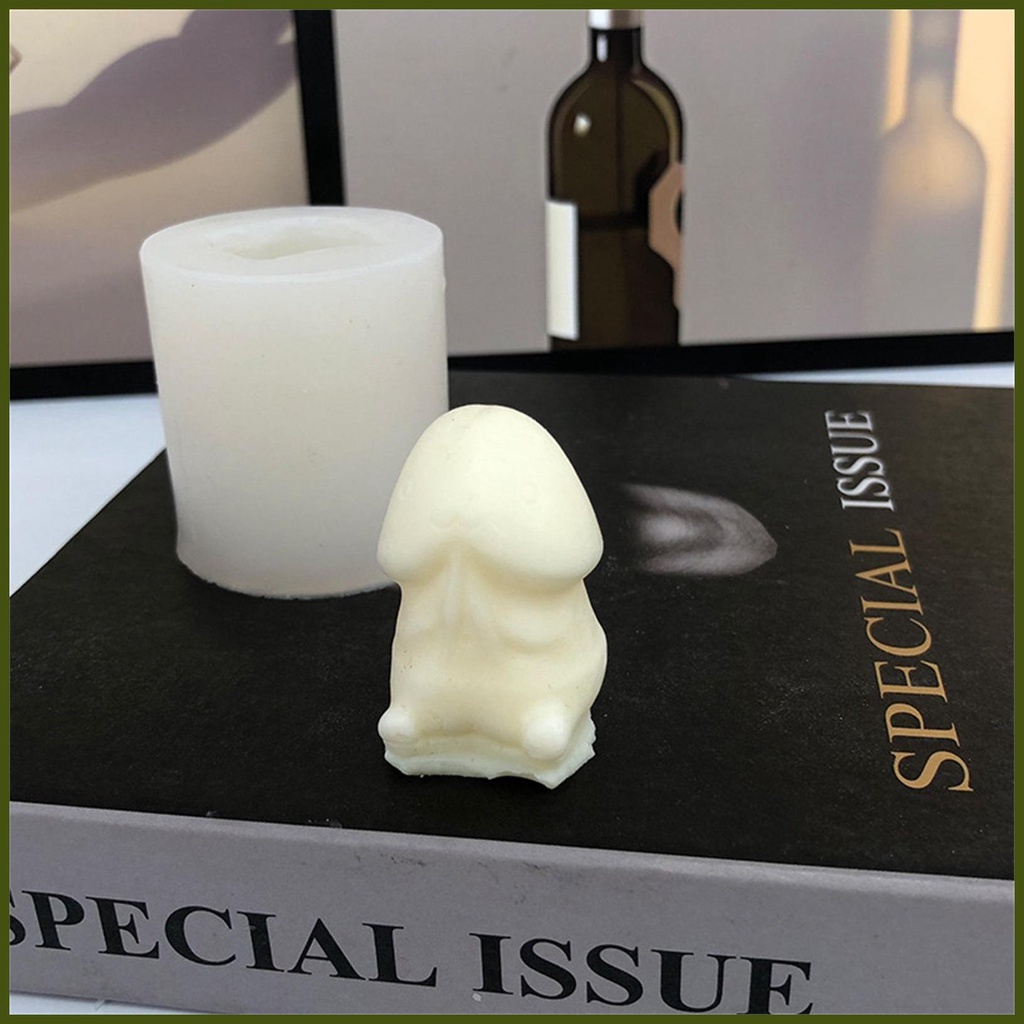 Khuôn Silicone Tạo Hình Làm Bánh Kẹo / Xà Phòng Hình Quả Dick 3D Sáng Tạo