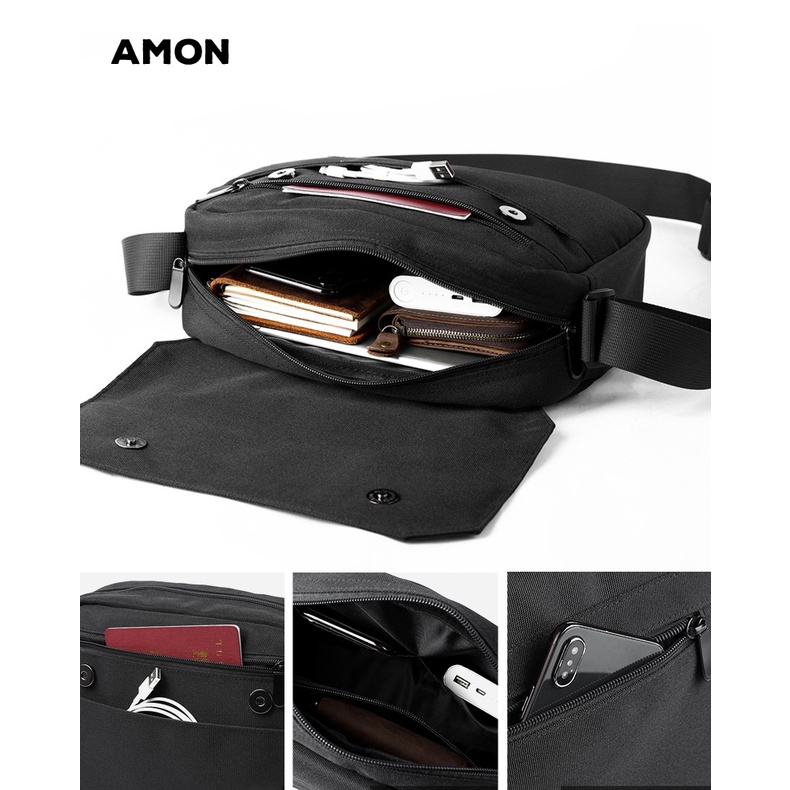 Túi Đeo Chéo Nam Thời Trang đi học đi làm - Túi Đeo Chéo RAMONDA thương hiệu AMON