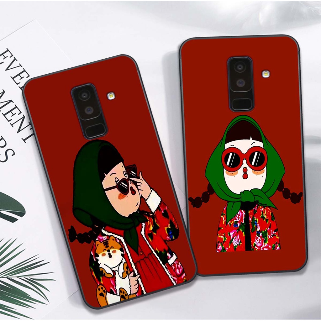 Ốp Samsung A6 2018 / A6 Plus / A6+ in hình chibi tết cute, dễ thương