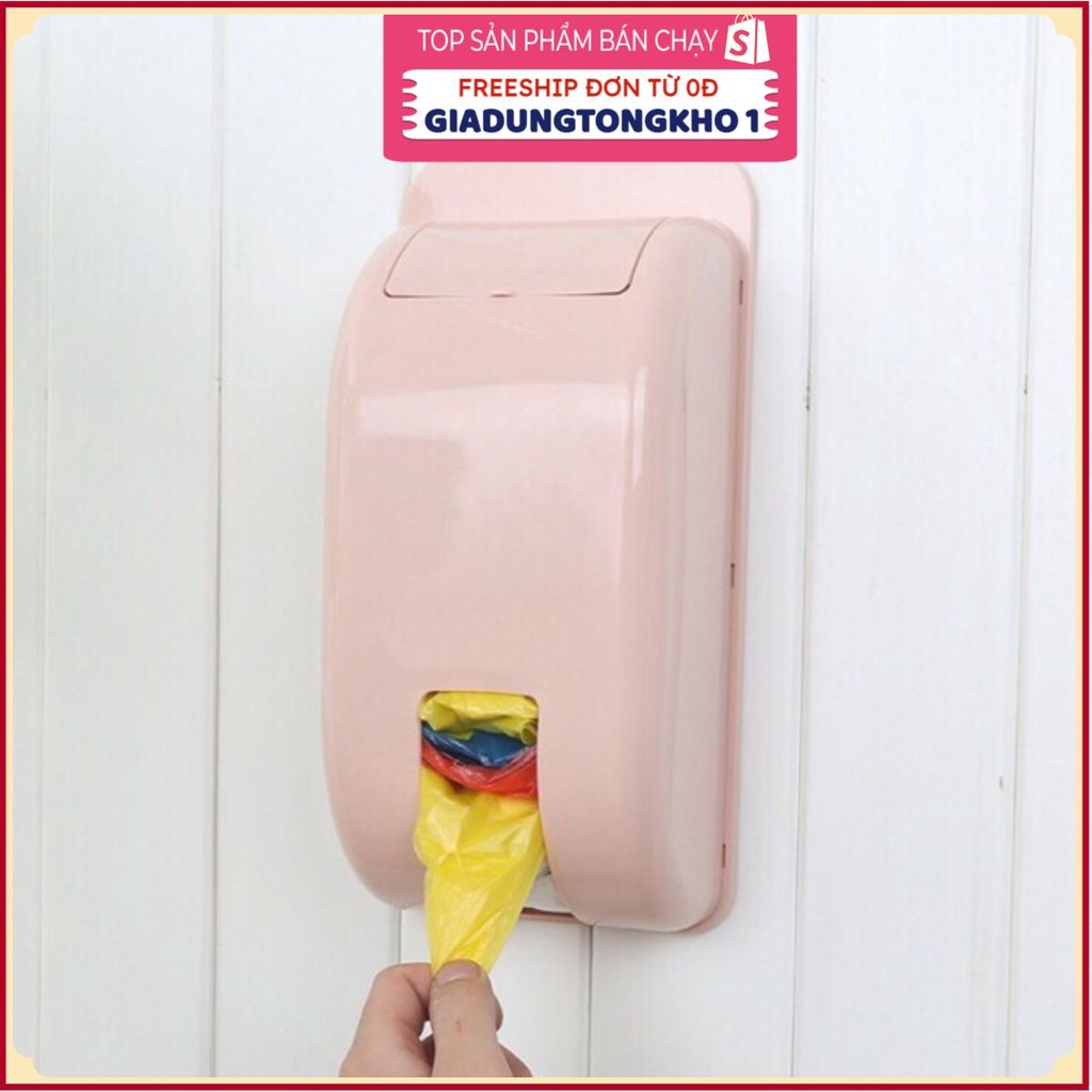 Hộp đựng túi nilongGIADUNGTONGKHO1Túi đựng rác dán tường Việt Nhật, Hộp rút túi nilong gắn tường đa năng tiện dụng