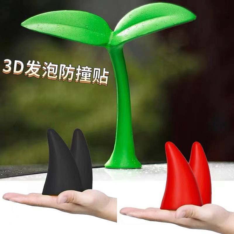 Car Decoration Car Exterior Decoration Cute Cartoon Roof Retrofit Horn Devil Horn Decorative Sticker Roof Sapling AFsX