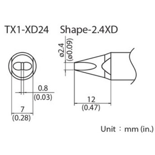 típ hàn bãi chính hãng hakko tx1, tx2