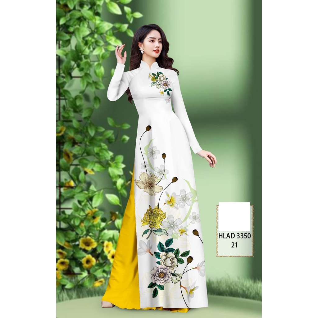 Vải may áo dài mẫu tổng hợp xinh trung niên mặc xinh