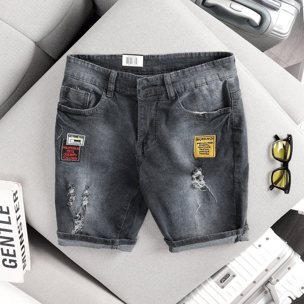 Quần Short Jean Nam chất liệu jean bò denim co giản cho nam hợp mọi lứa tuổi đủ size chuẩn from dáng , chuẩn size nam | BigBuy360 - bigbuy360.vn