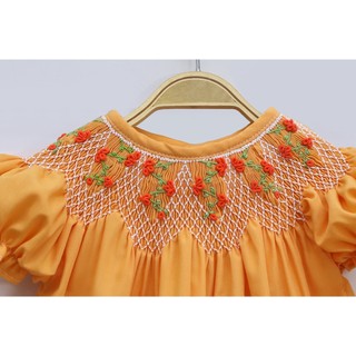 ĐẦM SMOCK VIP MÀU CAM