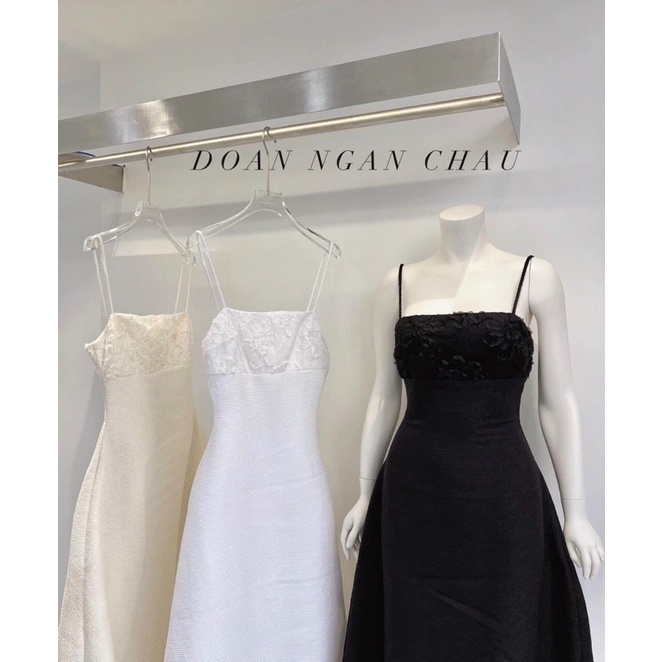 Đầm thiết kế form dài xoè chuẩn tiểu thư