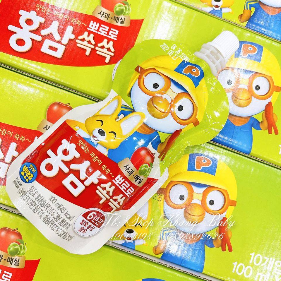 Nước trái cây trẻ em Paldo Pororo HQ
