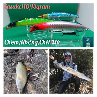 Mồi giả câu cá lure sasuke110, câu cá chẽm,nhồng,măng,mú 11cm/13g