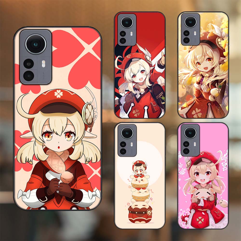 Ốp lưng Xiaomi 12 Pro 5G viền đen in hình Klee Genshin Impact