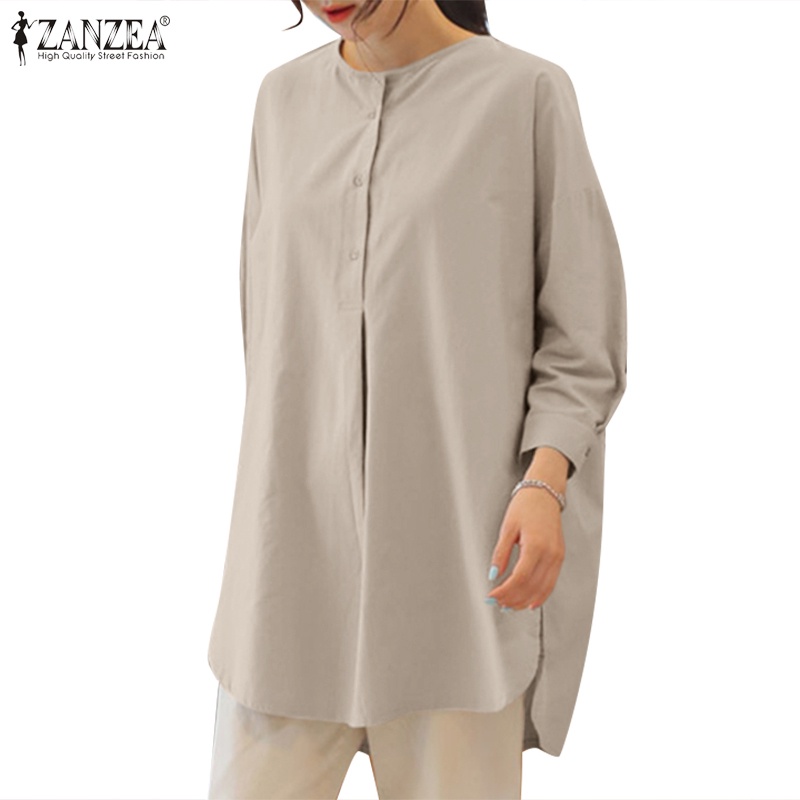 Áo nữ ZANZEA tay dài kiểu dáng thời trang phong cách Hàn Quốc