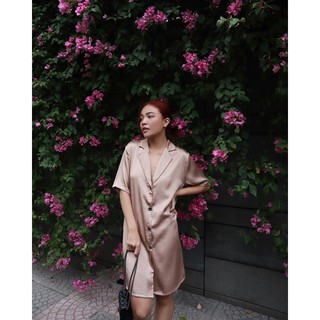 Váy Lụa Dáng Vest Sang Trọng Cem Dress | FLANH