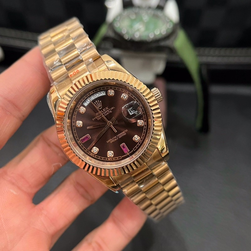 Đồng Hồ Nam 38/41mm - ROLEX DAY-DATE Máy Cơ Nhật Bản - Hàng Cao Cấp BH24THÁNG