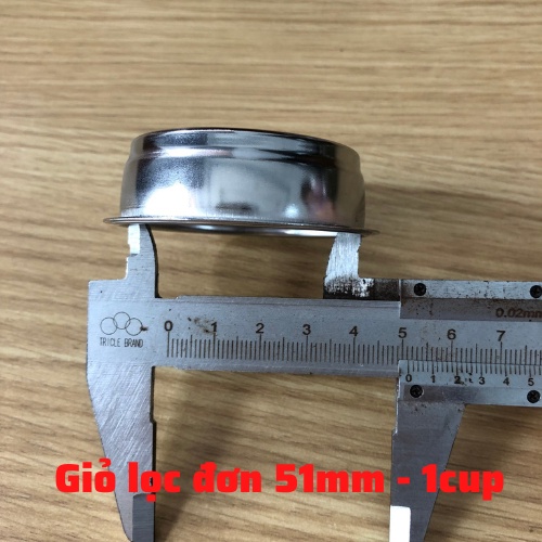 Giỏ lọc 51mm/ Chén lọc 51mm cho tay pha máy cà phê - linh kiện máy cà phê