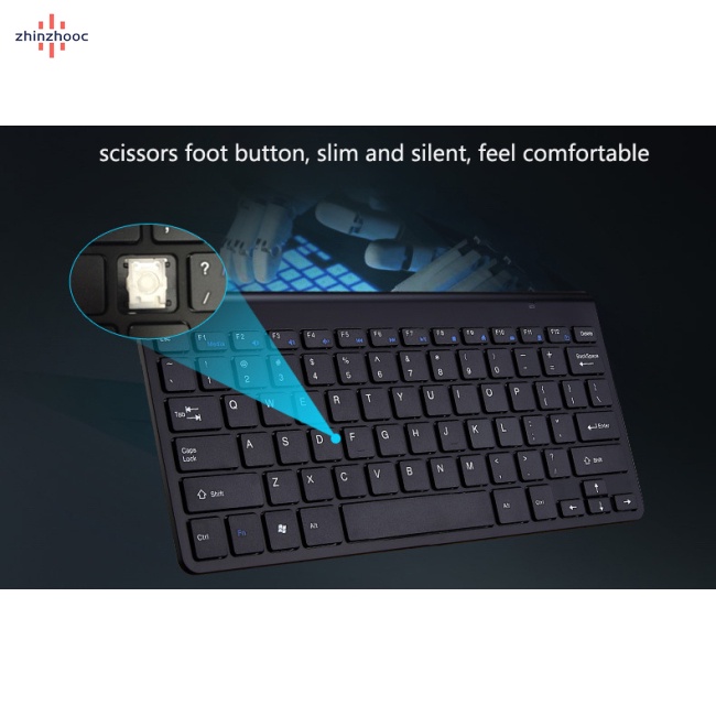 Bộ Bàn Phím Và Chuột Không Dây 2.4G Cho Notebook Laptop Mac Desktop PC