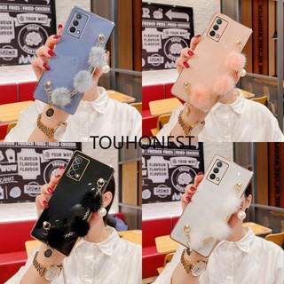 Ốp Điện Casing Motorola Moto E7 Power Case Motorola Moto G8 Power Case Motorola Moto G9 Play Case Motorola Moto G60 Case Motorola Moto G40 Fusion Case Motorola Moto E6 Plus Moto E6S Case Motorola Moto E20 New Cute Soft Plush Ball Pendant Phone Cover Case