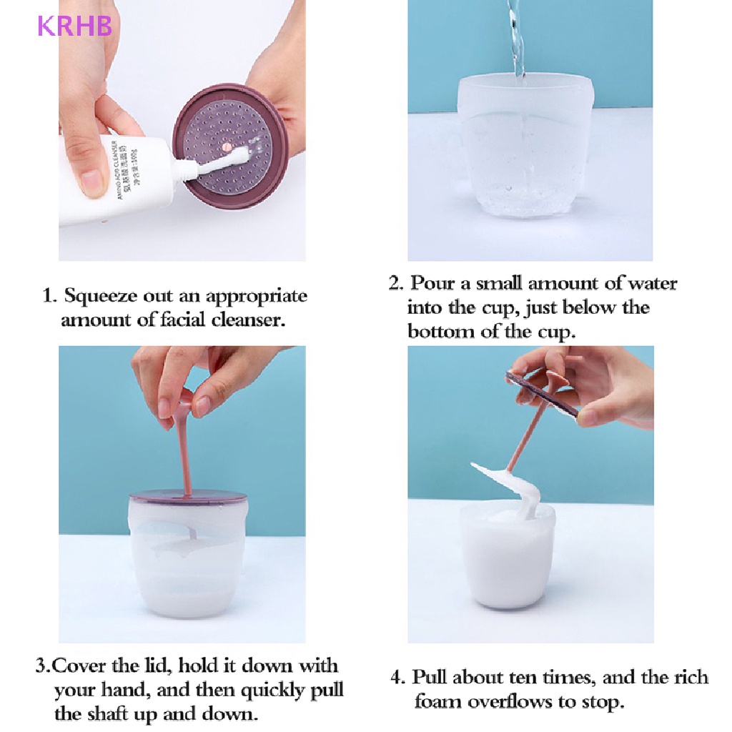 Dụng Cụ Tạo Bọt Xà Phòng Rửa Mặt / Tắm Đơn Giản Mới