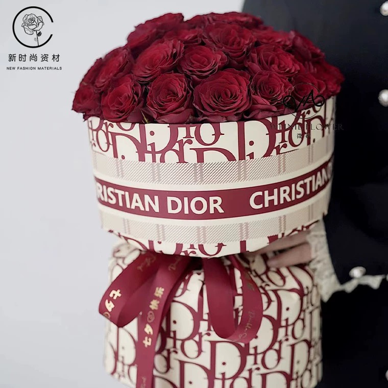 10 Giấy gói hoa in logo thương hiệu sang chảnh
