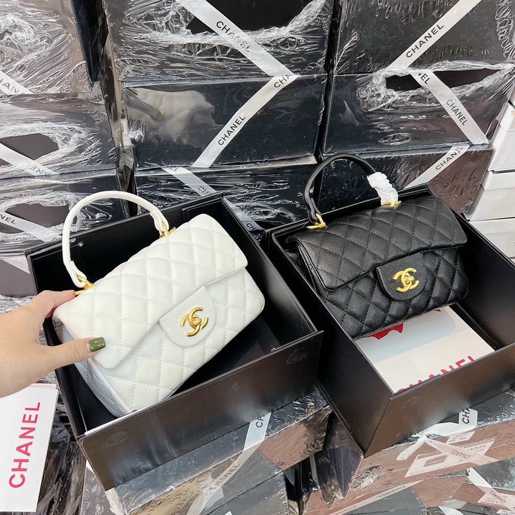 Túi Chà ne Size 22 cm Quai Xách Bản Vip Fluubocx Nơ Đẹp Nguyên Siu Nam Châm 599