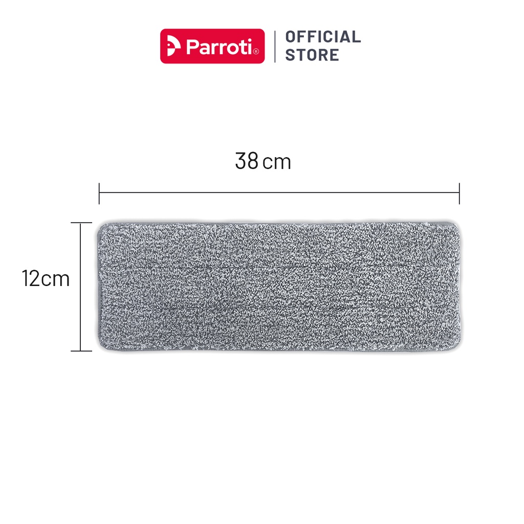 Miếng lau nhà 38x12cm, dùng cho bộ lau nhà size lớn Parroti Pro Max PX01