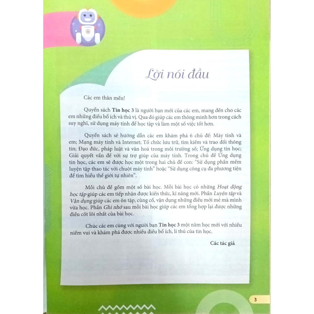 Sách giáo khoa Tin học 3- Cánh Diều