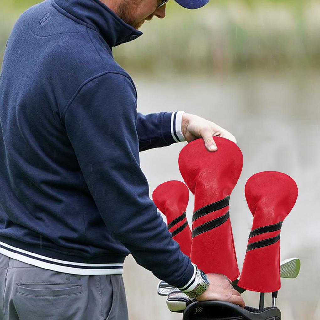 Set 3 Vỏ Bọc Đầu Gậy Đánh Golf Chống Nước Chống Bụi Giặt Được