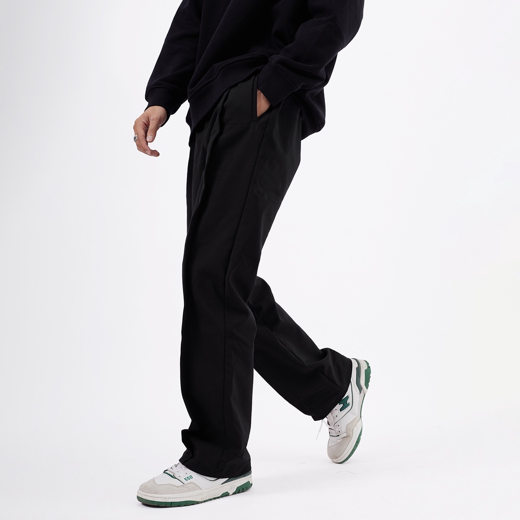 Quần dài kaki lưng thun nam nữ unisex hack dáng Highway pant