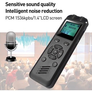 64g Máy ghi âm kỹ thuật số Máy ghi âm Mini Mictaphone Máy ghi âm kích hoạt bằng giọng nói Giảm tiếng ồn Ghi âm WAV Máy nghe nhạc MP3
