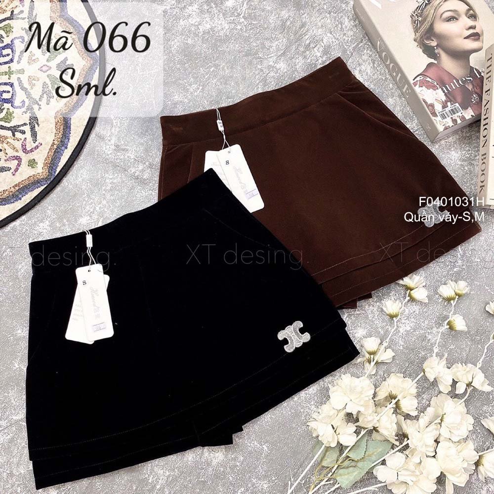 Quần váy ngắn thêu logo hàng đẹp QC !
