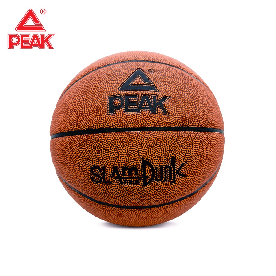Bóng rổ da pu size 7 PEAK Q1231990 - Quả bóng rổ da outdoor, banh bóng rổ tặng kèm bộ phụ kiện