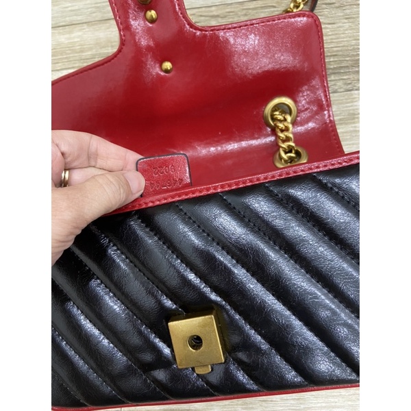 Túi si da thật hiệu GC Marmont 22