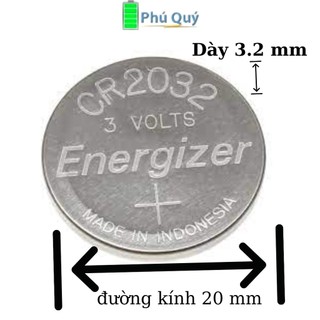 Pin cr2032 lithium 3v energizer combo 5 viên - hàng chính hãng