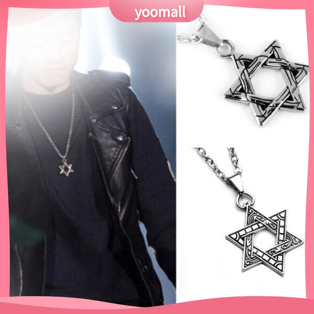 Vòng cổ Mặt Hình Lục Giác Phong Cách Hip Hop Thời Trang