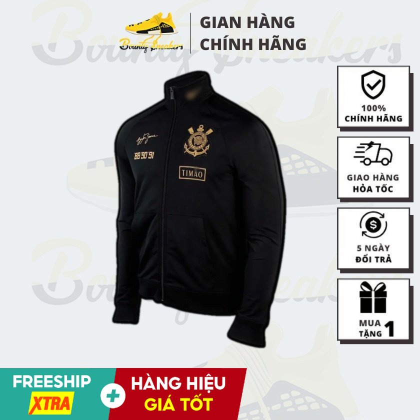 Áo Khoác Niike Corinthians Lute "Black Gold" Ar4218-010 - Hàng Chính Hãng - Bounty Sneakers