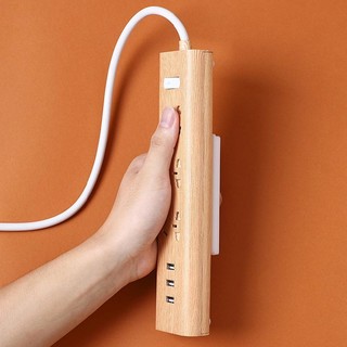 New 4pcs Self-adhesive Desktop Socket Fixer Power Strip Fixing Wall Sticker