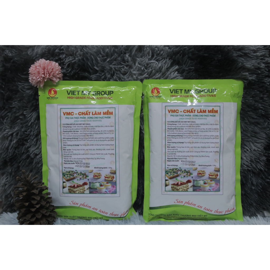 Phụ gia làm mềm bánh và tạo tơi xốp cho các loại bánh VMC Làm mềm