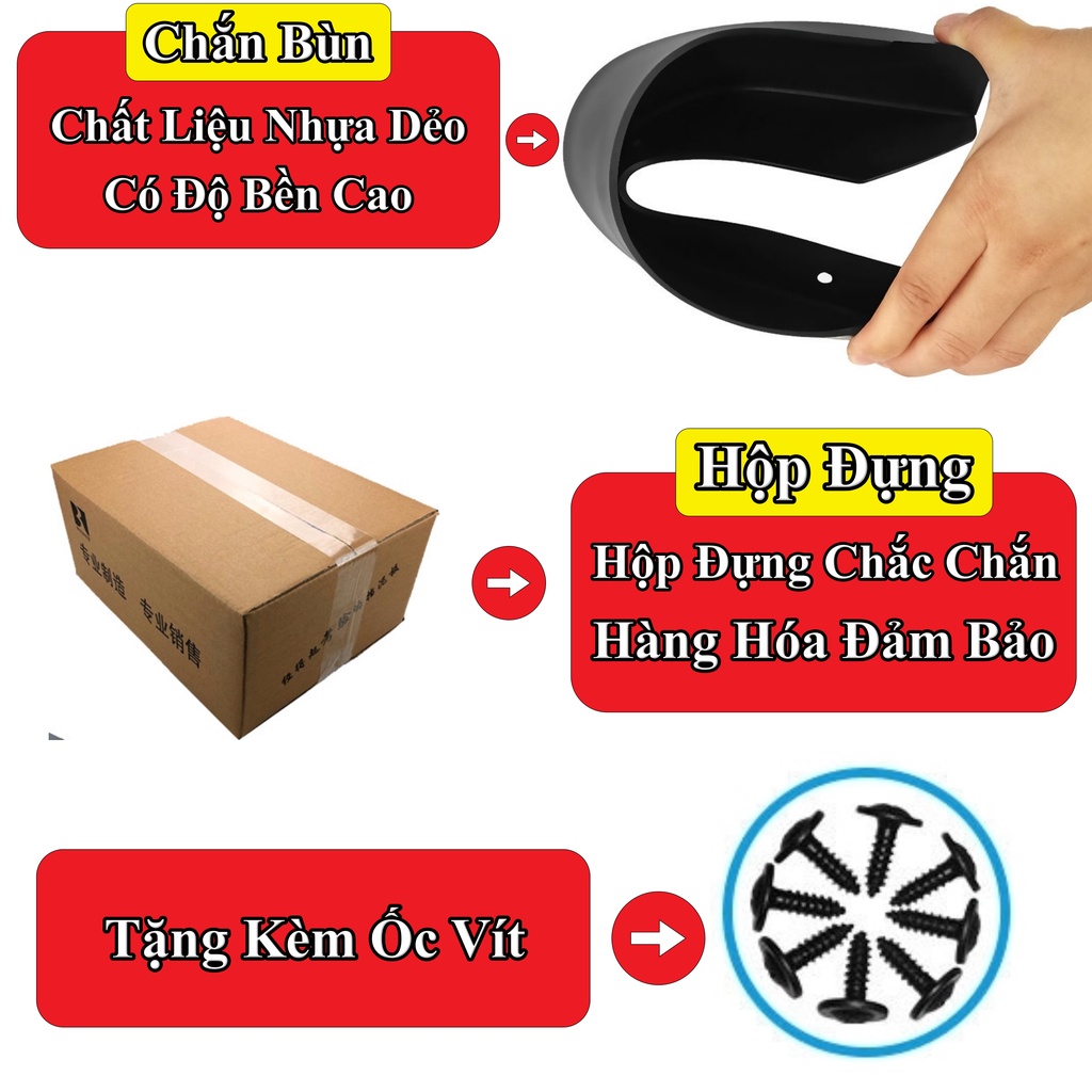 Chắn Bùn KIA Forte,K3, Cerato Đời 2017 -2018 , Hàng Loại 1 ,Tặng kèm Ốc Vít