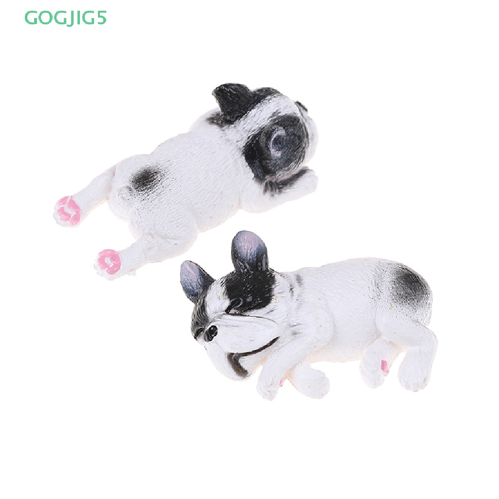 Đồ Chơi Mô Hình Chú Chó Bull Đang Ngủ Bằng pvc Làm Quà Tặng Cho Bé UOO