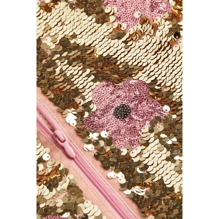 Áo khoác sequin vàng hoa kid HM H&M_hàng chính hãng authentic JP