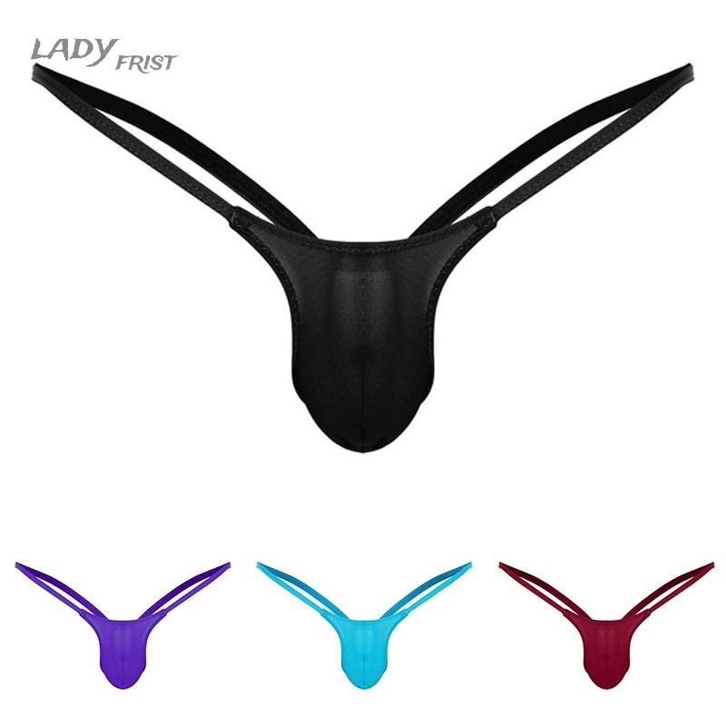 ⭐ Fast delivery ⭐Men Underwear G-strings Thongs Men Sexy Underpants T-back Bulge pouch Knickers Solid Plus size