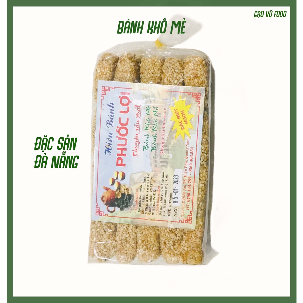 Bánh khô mè - Đặc sản của Quảng Nam- thơm ngon ăn là ghiền