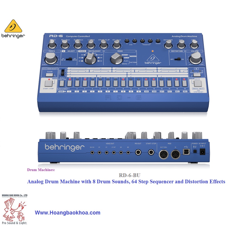 RD-6-BU Drum Machines Behringer - Trống Điện Tử