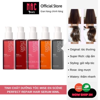 Tinh Chất Dưỡng Phục Hồi Tóc Hư Tổn Mise en Scène Perfect Repair Hair Serum 80ml - Miseen