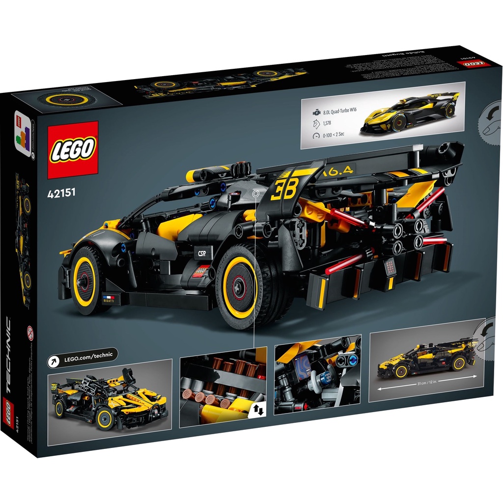 Lego 42151 - Siêu Xe Bugatti Bolide