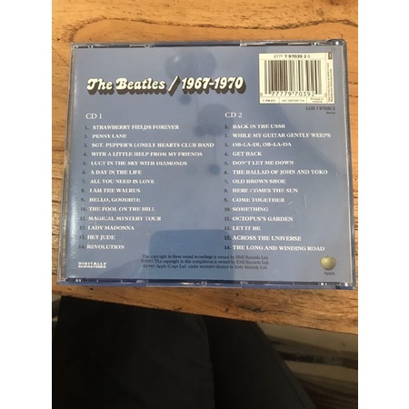 CD Gốc The Beatles 1967-1970 - hộp béo