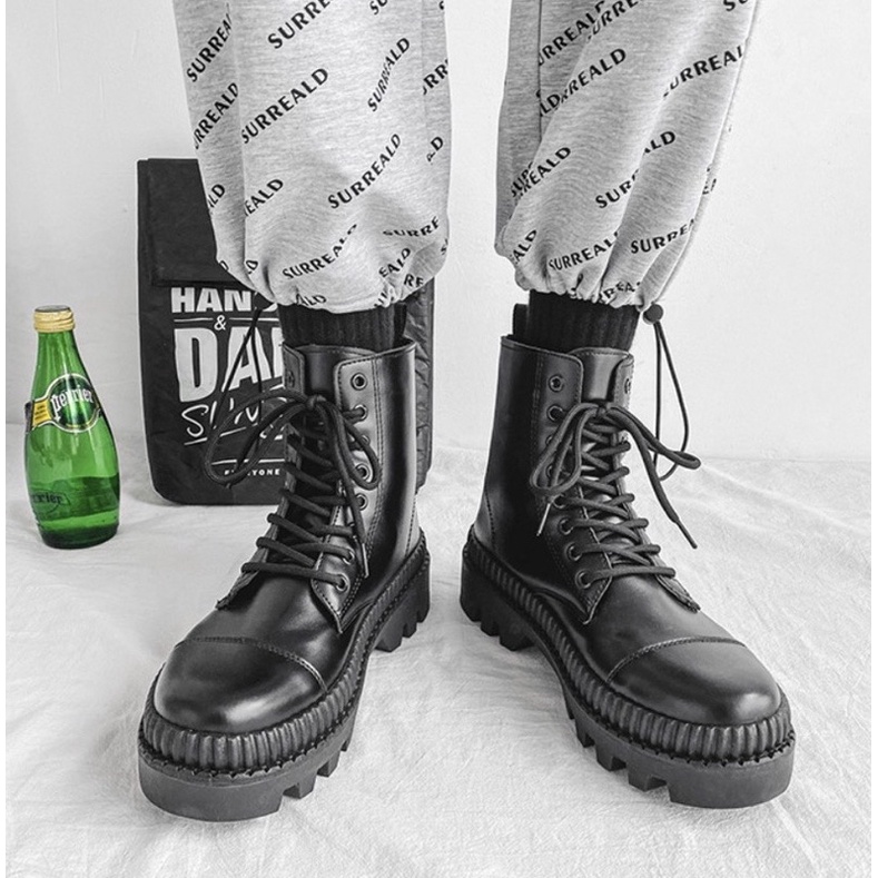 Giày Boot Nam Cổ Cao Khoá Kéo Phiên Bản Martin Size 43 ( Có Sẵn )