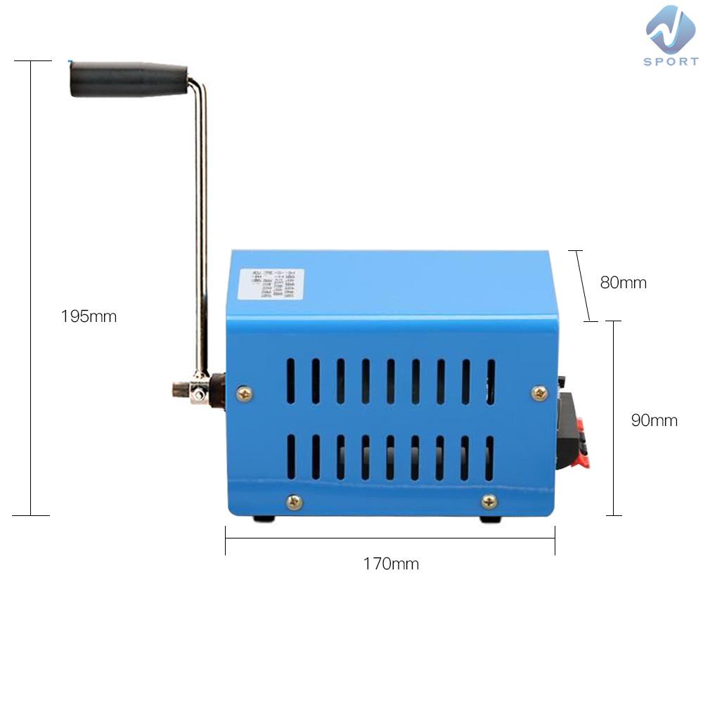 Máy Phát Điện Quay Tay Khẩn Cấp Đa Năng 20W 20W Di Động Cho Hoạt Động Ngoài Trời