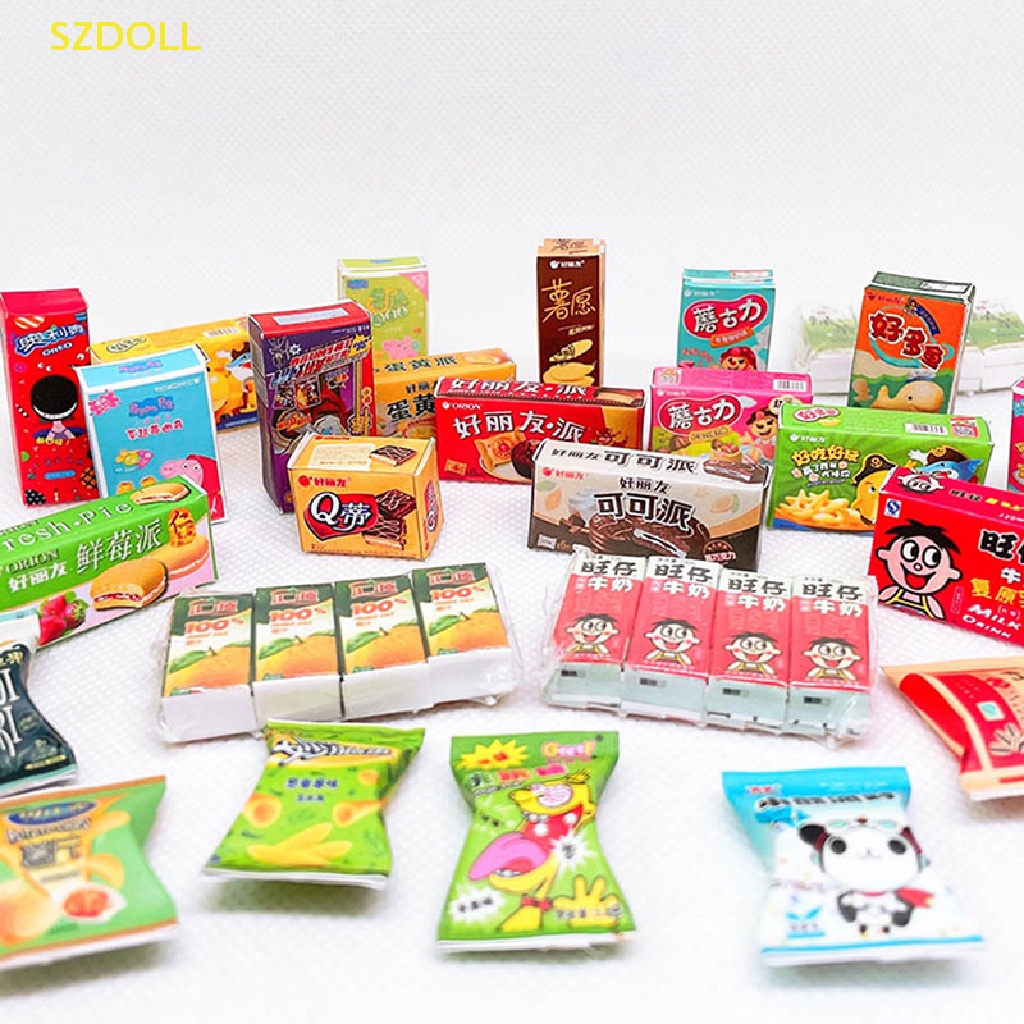 Mô Hình Hộp Bánh Mì / Thức Ăn / Siêu Thị Trang Trí Nhà Búp Bê Tỉ Lệ 1: 12