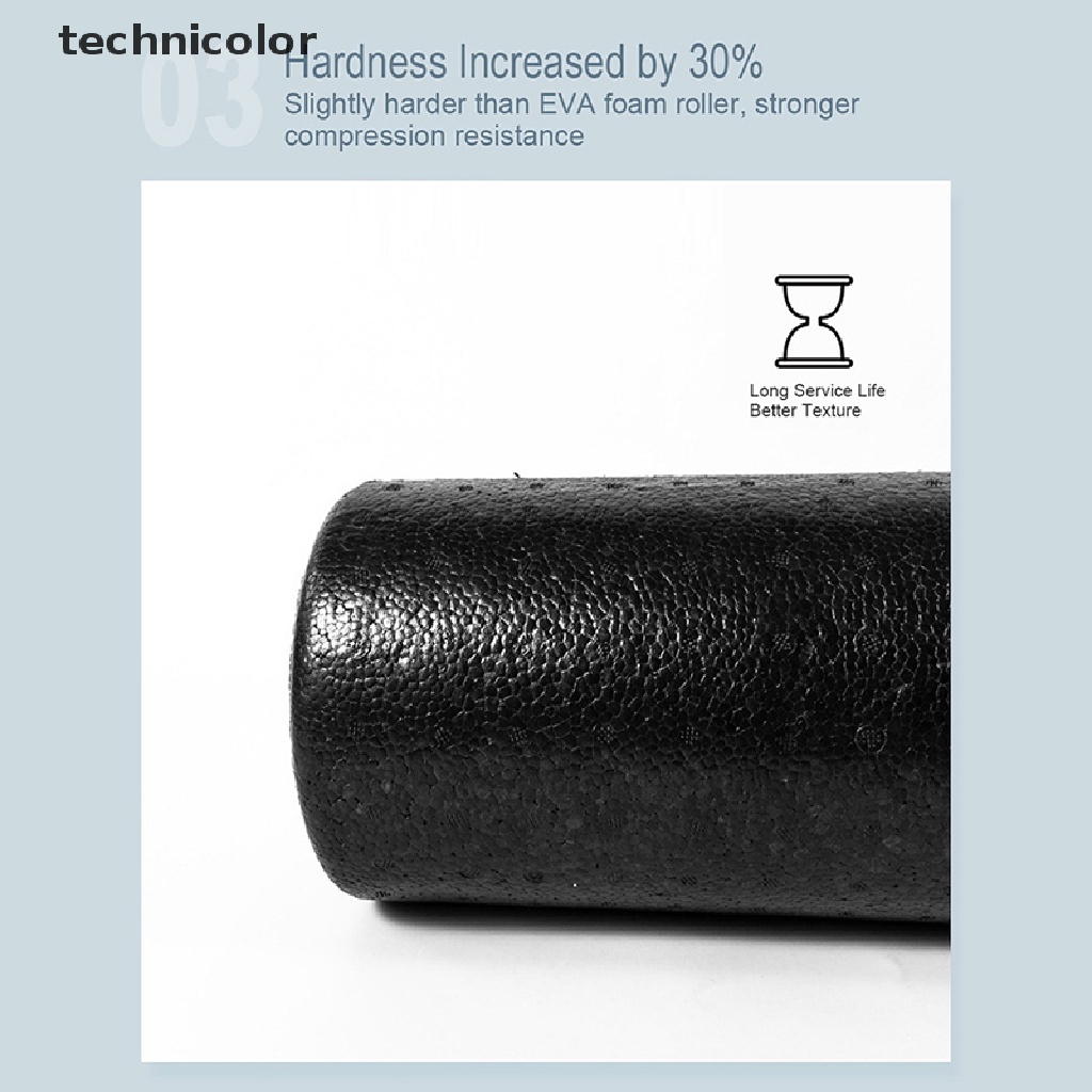 Con Lăn Xốp Tập Yoga 3 Kích Cỡ 30 / 45 / 60 CM Màu Đen