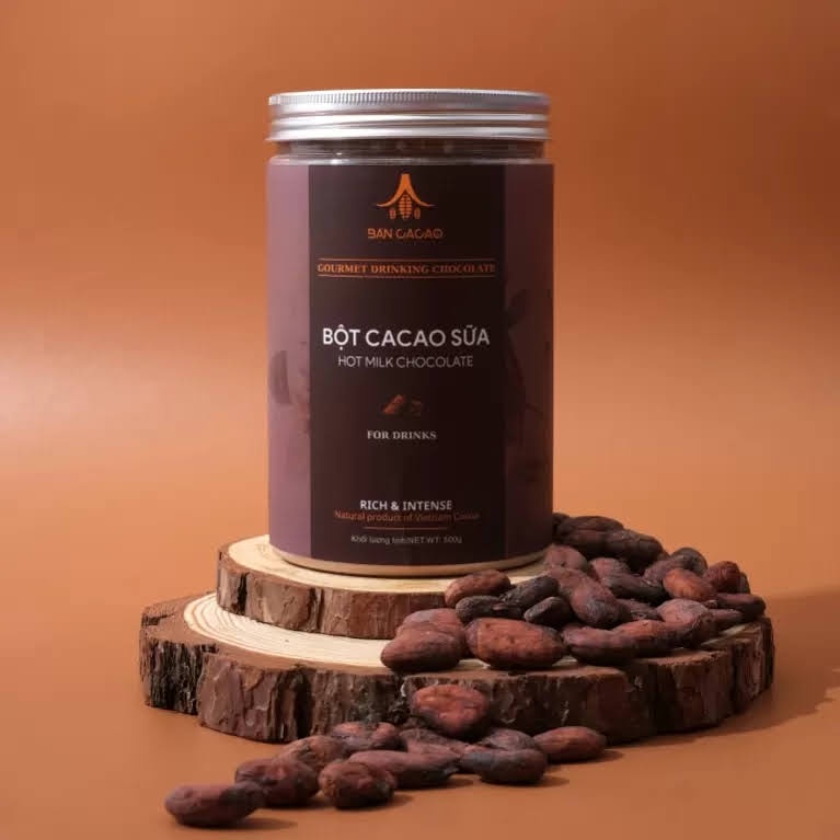 Bột socola nóng - Cacao sữa Bản cacao - Hot milk chocolate - Thức uống đậm vị Socola